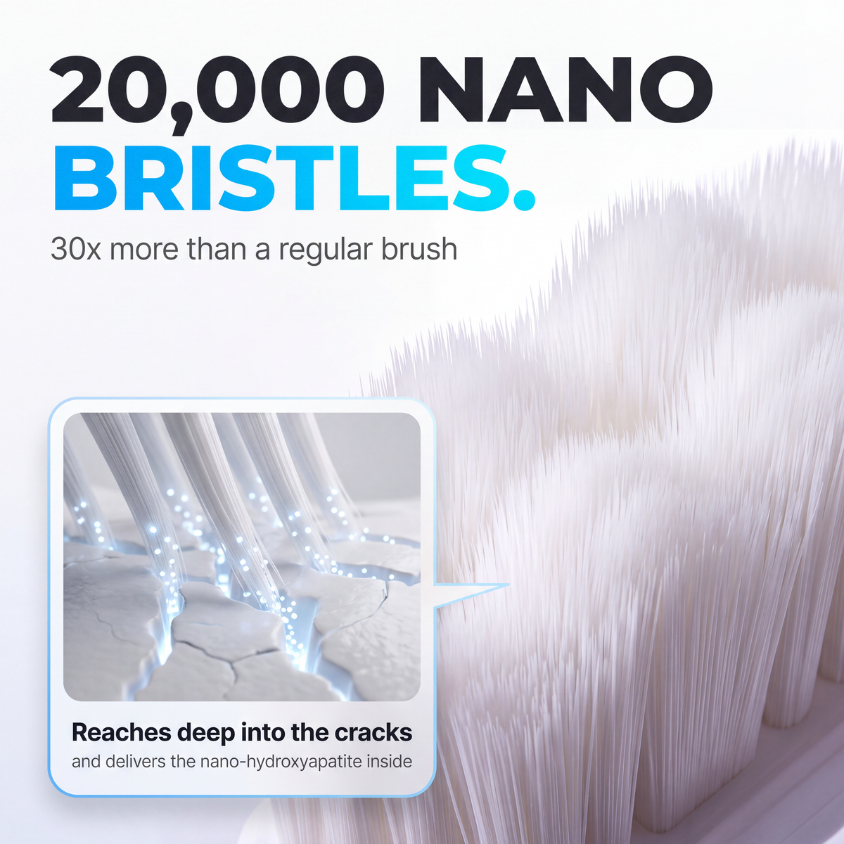 20,000 nano bristles